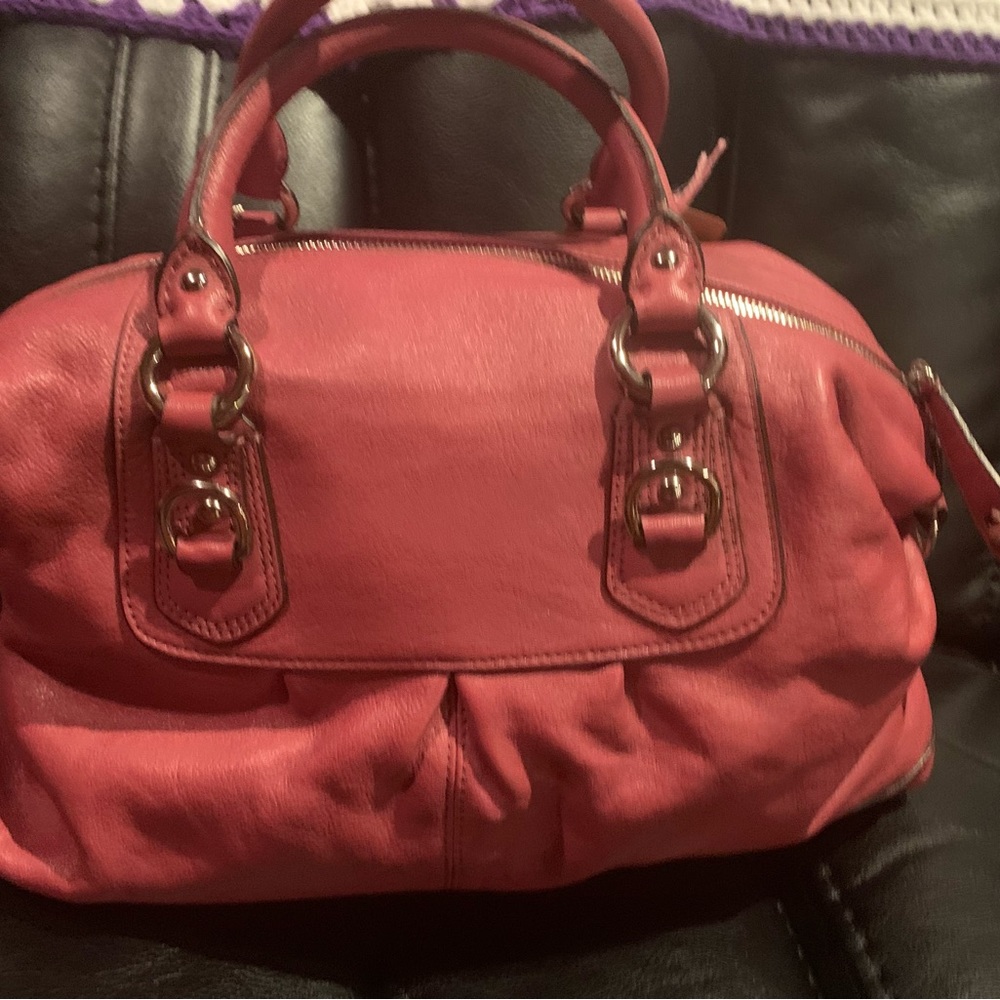 Coach Pink Satchel Bag